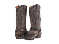 2016 Stetson Cowboy Boots Boots for Men - Snip Toe Harness W/ Bleach Boot - Brown On Sale